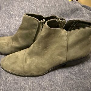 Delman Khaki Ankle Booties